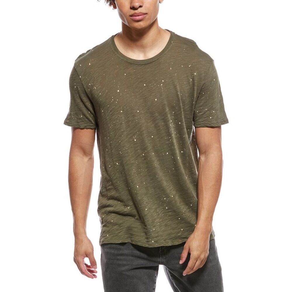 Atm Anthony Thomas Melillo Mens  Schoolboy Crewneck Shirt, Green
